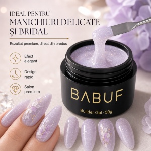 Gel de Constructie Autonivelant | Lilac Glow | BGG4 | 50g - Img 5