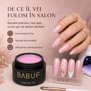 Gel de Constructie Autonivelant | Milky Pink | BG4 | 30g - Img 7