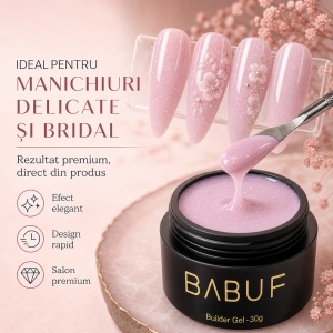 Gel de Constructie Autonivelant | Milky Pink Sparkle | BGG11 | 30g - Img 5