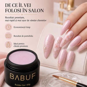 Gel de Constructie Autonivelant | Milky Pink Sparkle | BGG11 | 50g - Img 7