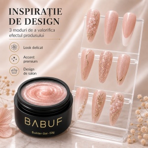 Gel de Constructie Autonivelant | Nude Perlat | BGP4 | 50g - Img 6