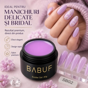 Gel de Constructie Autonivelant Smart | Milky Violet | SBG2 | 50g - Img 5