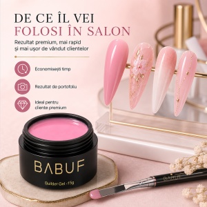 Gel de Constructie Autonivelant Smart | Pink Candy | SBG3 | 15g - Img 7