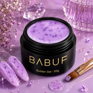 Gel de Constructie Flori Uscate | Lavender Petals | BGFU8 | 50g - Img 2