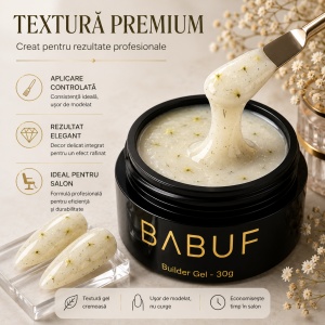 Gel de Constructie Flori Uscate | Milky Yellow Petals | BGFU9 | 30g - Img 4