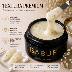 Gel de Constructie Flori Uscate | Milky Yellow Petals | BGFU9 | 50g - Img 4