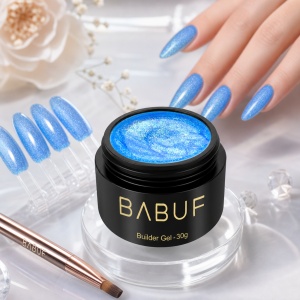Gel de Constructie Mermaid | Electric Blue Shimmer | MBG1 | 30g - Img 3
