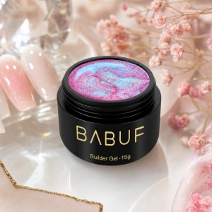 Gel de Constructie Mermaid | Hot Pink Shimmer | MBG3 | 15g - Img 2