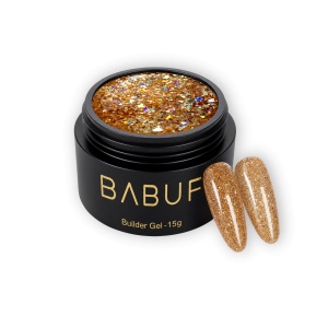 Gel de Constructie Reflectiv Autonivelant | Golden Glitter | GBG4 | 15g