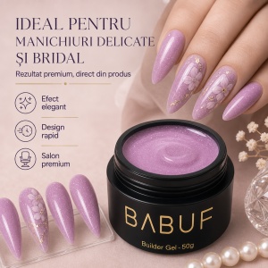 Gel de Constructie Reflectiv Autonivelant | Lavender Sparkle | GBG9 | 50g - Img 5