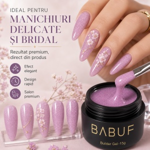 Gel de Constructie Reflectiv Autonivelant | Lilac Sparkle | GBG13 | 15g - Img 5