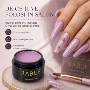 Gel de Constructie Reflectiv Autonivelant | Lilac Sparkle | GBG13 | 30g - Img 7