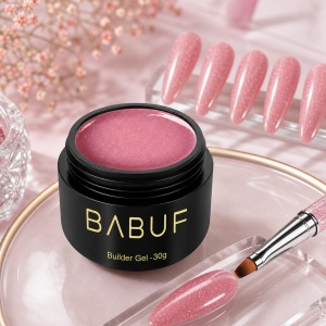 Gel de Constructie Reflectiv Autonivelant | Rose Sparkle | GBG17 | 30g - Img 3