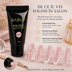 Polygel | Nude Sparkle | DPLG4 | 30g - Img 7