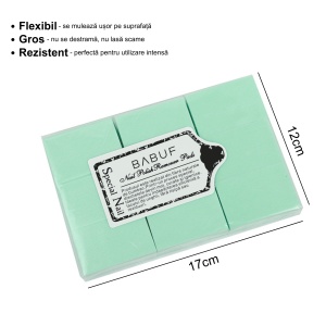 Servetele Unghii pentru degresare verzi | fara fibre | SP1 | Set 630 bucati - Img 2