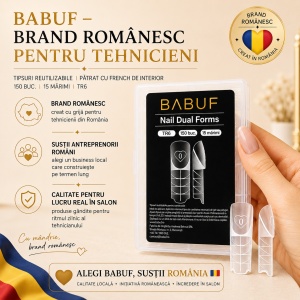 Tipsuri Reutilizabile | Patrat cu French de Interior | 150 buc. | 15 marimi - Img 8
