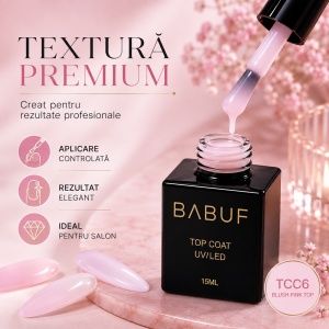 Top Coat | Blush Pink Top | TCC6 | 15ml - Img 4