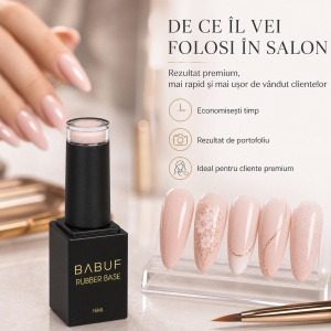 Baza Rubber | Blush Natural | RB3 | 15ml - Img 7