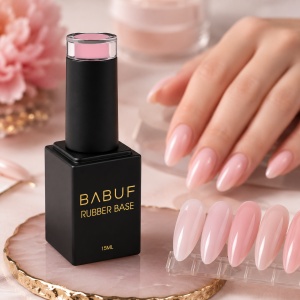 Baza Rubber | Roz Glazurat | RB6 | 15ml - Img 3