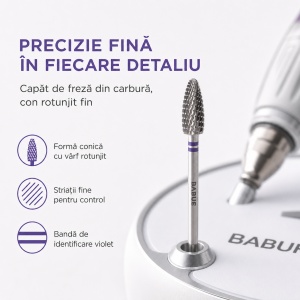 Capat Freza / Bit, Carbit | Fin | Con Rotunjit | BT11 | 6x15 mm - Img 5