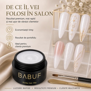 Gel de Constructie Autonivelant | Alb Laptos Perlat | BGP2 | 50g - Img 7