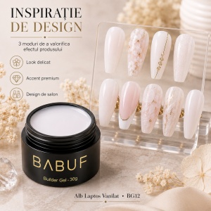 Gel de Constructie Autonivelant | Alb Laptos Vanilat | BG12 | 30g - Img 6