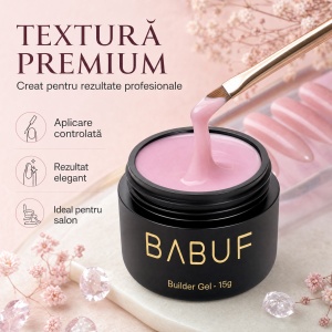 Gel de Constructie Autonivelant | Blush Veil | BG22 | 15g - Img 4