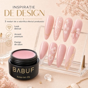 Gel de Constructie Autonivelant | Blush Veil | BG22 | 30g - Img 6