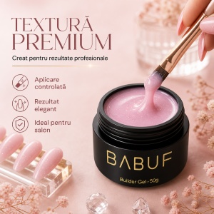 Gel de Constructie Autonivelant | Glitter Pink Cloud | BGG6 | 50g - Img 4