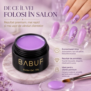 Gel de Constructie Autonivelant | Lila Pastel | BG10 | 50g - Img 8