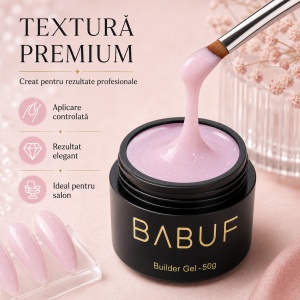 Gel de Constructie Autonivelant | Milky Pink Sparkle | BGG11 | 50g - Img 4
