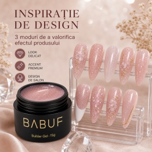 Gel de Constructie Autonivelant | Nude Sparkle | BGG2 | 15g - Img 6