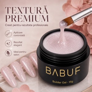Gel de Constructie Autonivelant | Pearl Blush Glow | BGG10 | 15g - Img 4