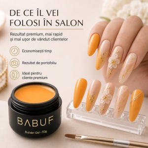 Gel de Constructie Autonivelant Smart | Galben Mango | SBG11 | 50g - Img 7