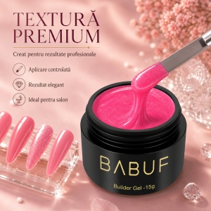 Gel de Constructie Camuflaj | Hot Pink Shimmer | CBG2 | 15g - Img 4