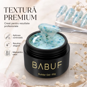 Gel de Constructie Flori Uscate | Milky Blue Petals | BGFU2 | 30g - Img 4