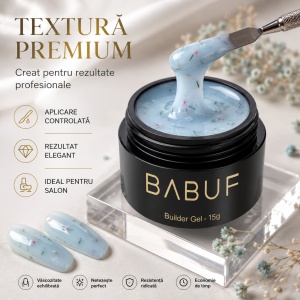 Gel de Constructie Flori Uscate | Milky Blue Petals | BGFU5 | 15g - Img 4