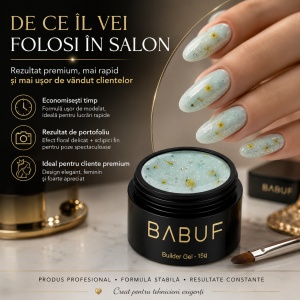 Gel de Constructie Flori Uscate | Milky Mint Petals | BGFU7 | 15g - Img 7