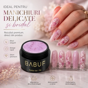 Gel de Constructie Flori Uscate | Pink Petals | BGFU6 | 15g - Img 5