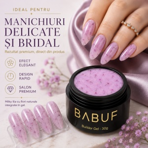 Gel de Constructie Flori Uscate | Pink Petals | BGFU6 | 30g - Img 5