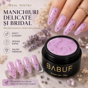 Gel de Constructie Flori Uscate | Pink Petals | BGFU6 | 50g - Img 5