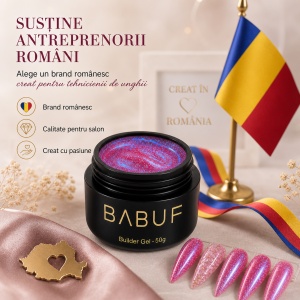 Gel de Constructie Mermaid | Hot Pink Shimmer | MBG3 | 50g - Img 8