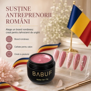 Gel de Constructie Reflectiv Autonivelant | Blush Pink Sparkle | GBG10 | 15g - Img 8