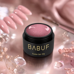 Gel de Constructie Reflectiv Autonivelant | Blush Pink Sparkle | GBG10 | 50g - Img 2