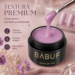 Gel de Constructie Reflectiv Autonivelant | Lilac Sparkle | GBG13 | 30g - Img 4