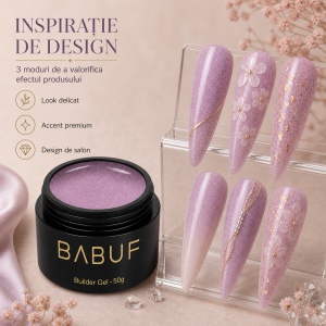 Gel de Constructie Reflectiv Autonivelant | Lilac Sparkle | GBG13 | 50g - Img 6