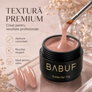 Gel de Constructie Reflectiv Autonivelant | Nude Sparkle | GBG11 | 15g - Img 4