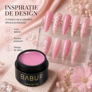 Gel de Constructie Reflectiv Autonivelant | Pink Glitter | GBG7 | 15g - Img 6