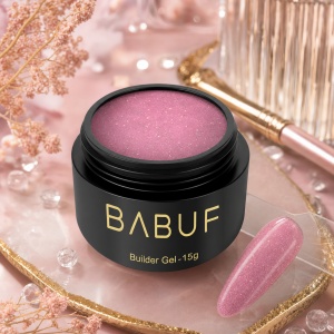 Gel de Constructie Reflectiv Autonivelant | Pink Sparkle | GBG8 | 15g - Img 2