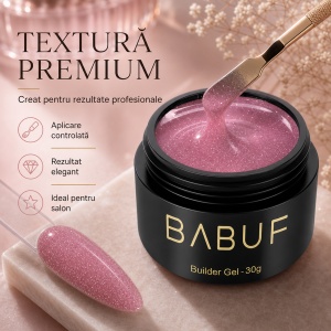 Gel de Constructie Reflectiv Autonivelant | Pink Sparkle | GBG8 | 30g - Img 4